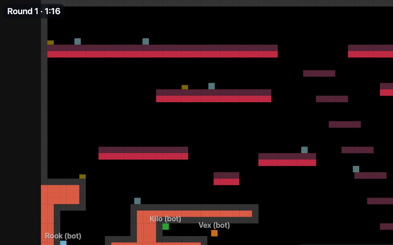 Tiny Platformer Party, a moment of play